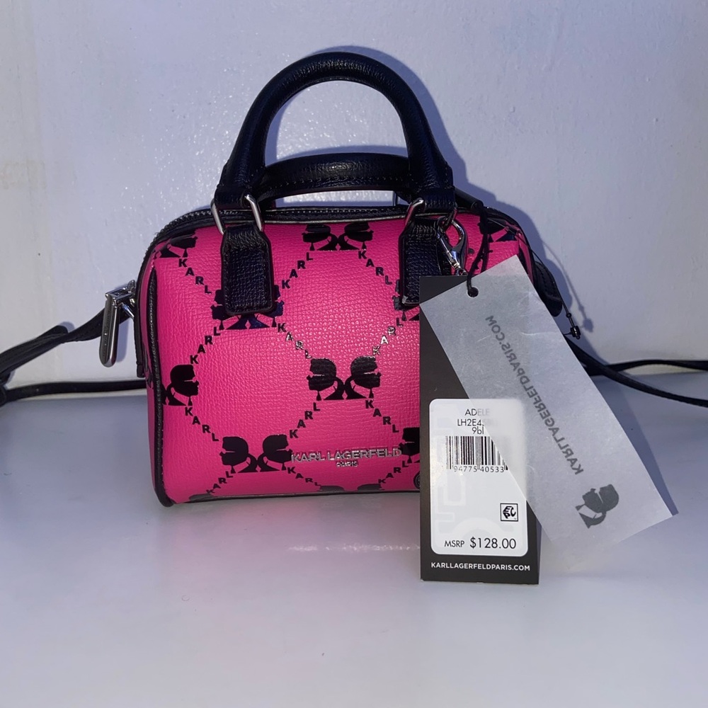 NWT Karl Lagerfeld mini purse with heart and Eiffel Tower charm